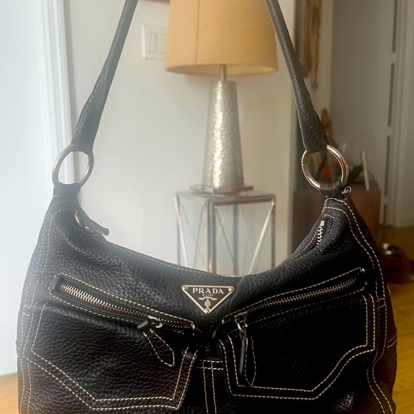Prada Black Leather Handbag - Picture 14 of 16